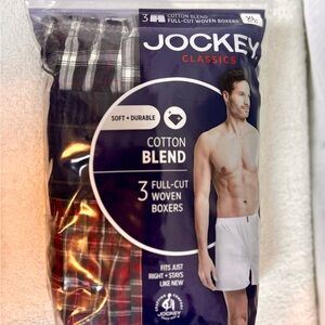 New Jockey Men’s Plaid Boxers Underwear 3 Pack / XL